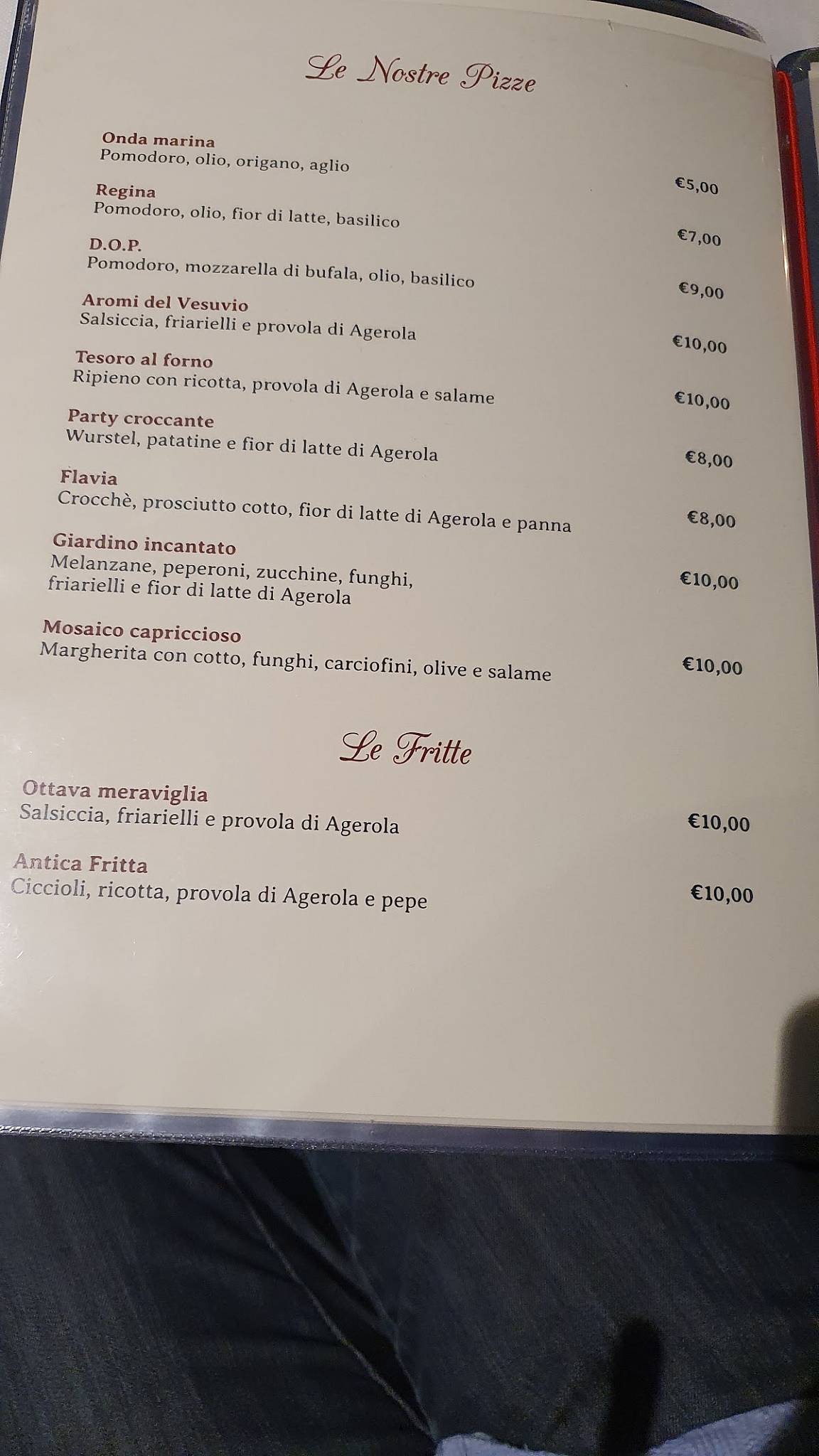 Menu di Joseph Restaurant 