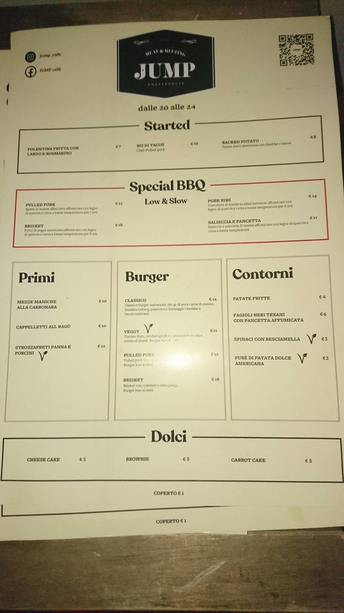Menu de Frisco Pizza Forlì