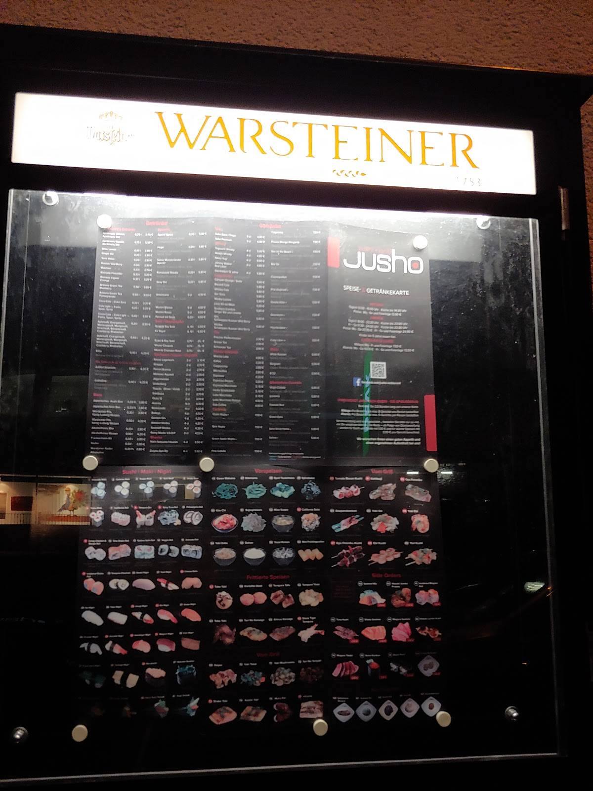 Speisekarte von Jusho Sushi + Grill restaurant, Münster