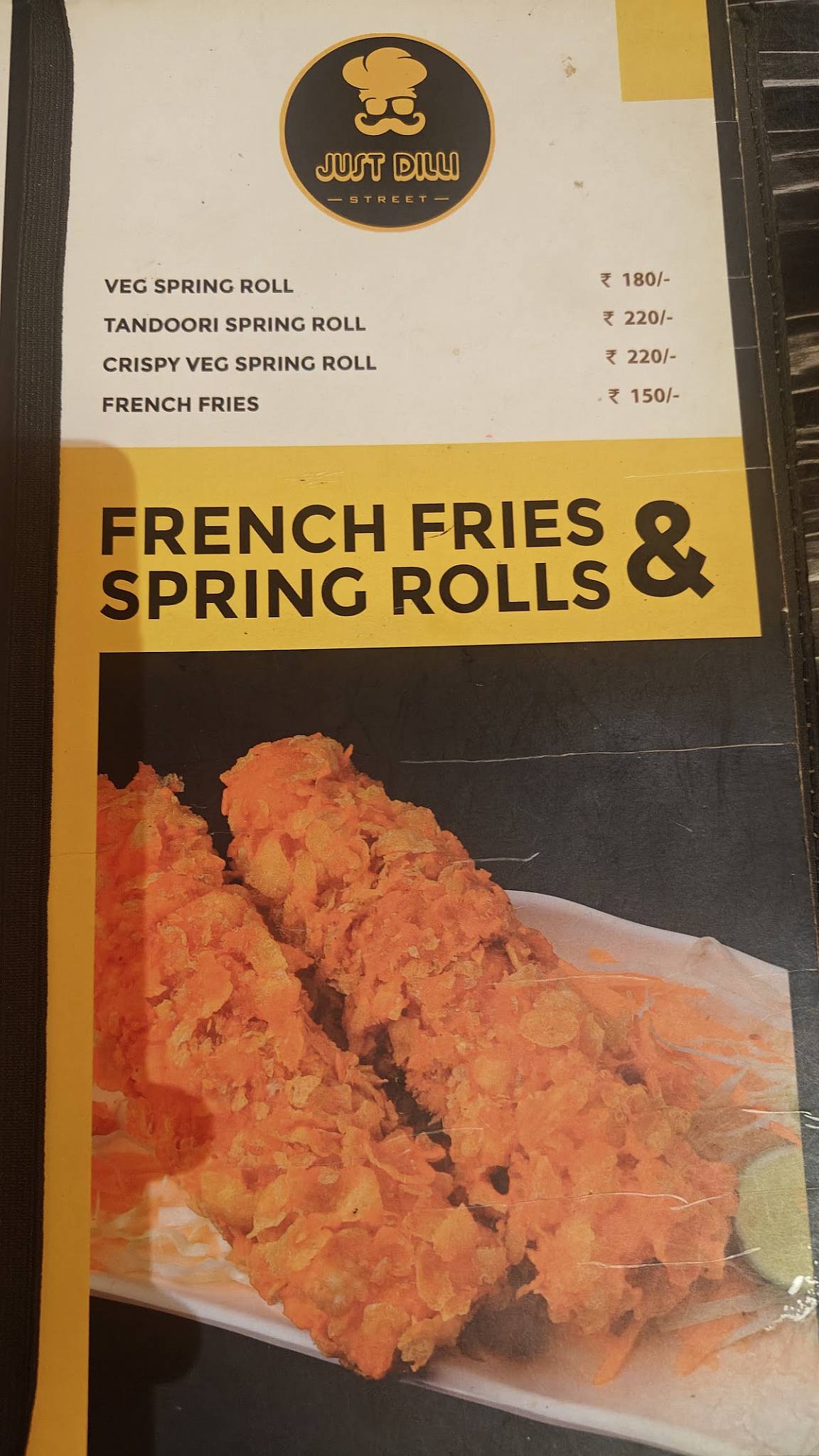 Just Dilli Street mysuru menu