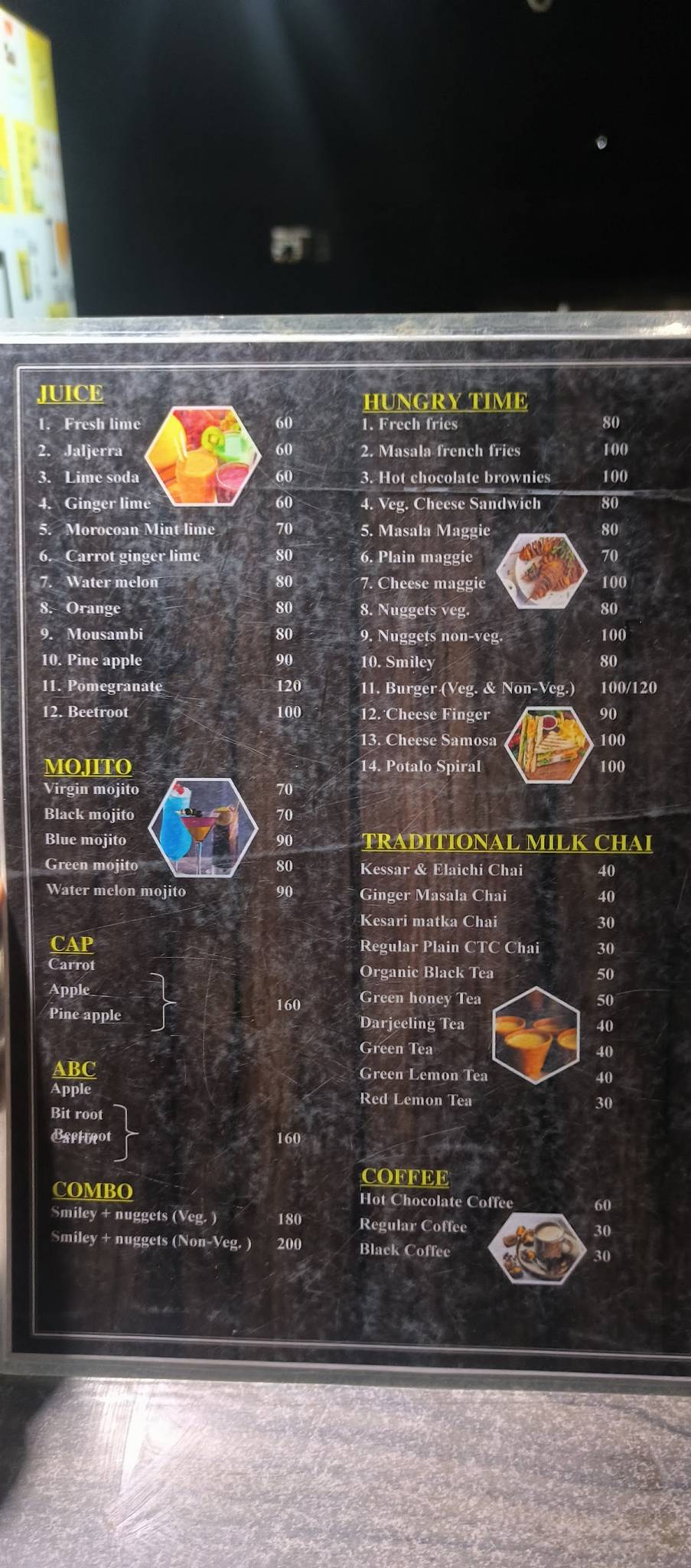 KESERIA CHAIWALA menu