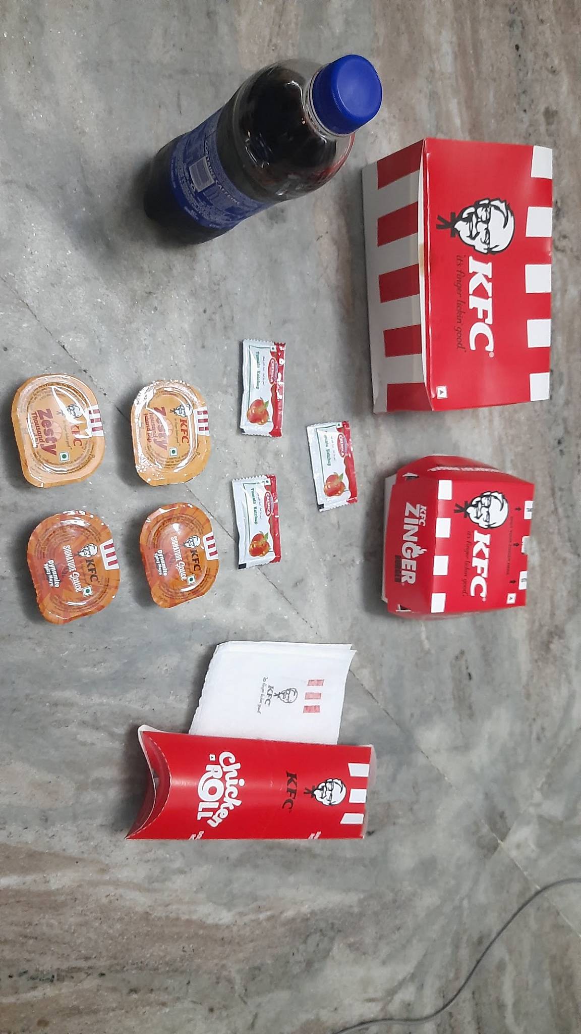 KFC menu