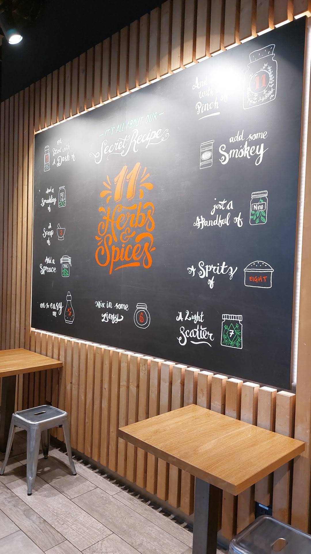 Menu de KFC