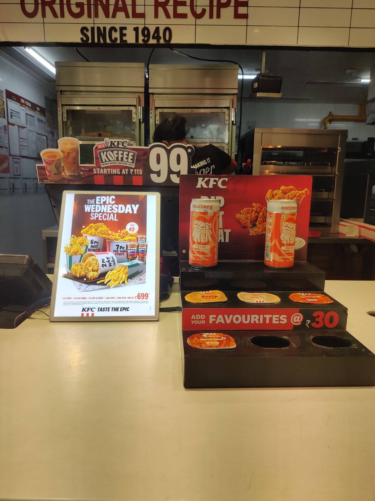 KFC menu