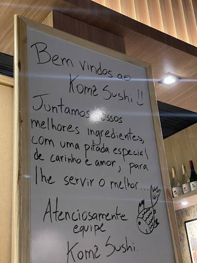 KOMÊ Sushi Gramado cardápio