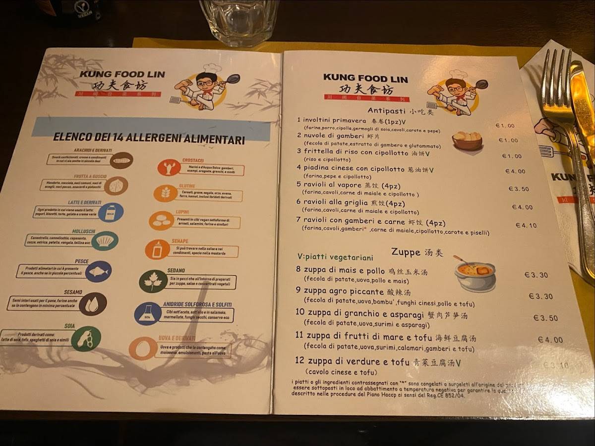 Menu di Kung Food Lin 