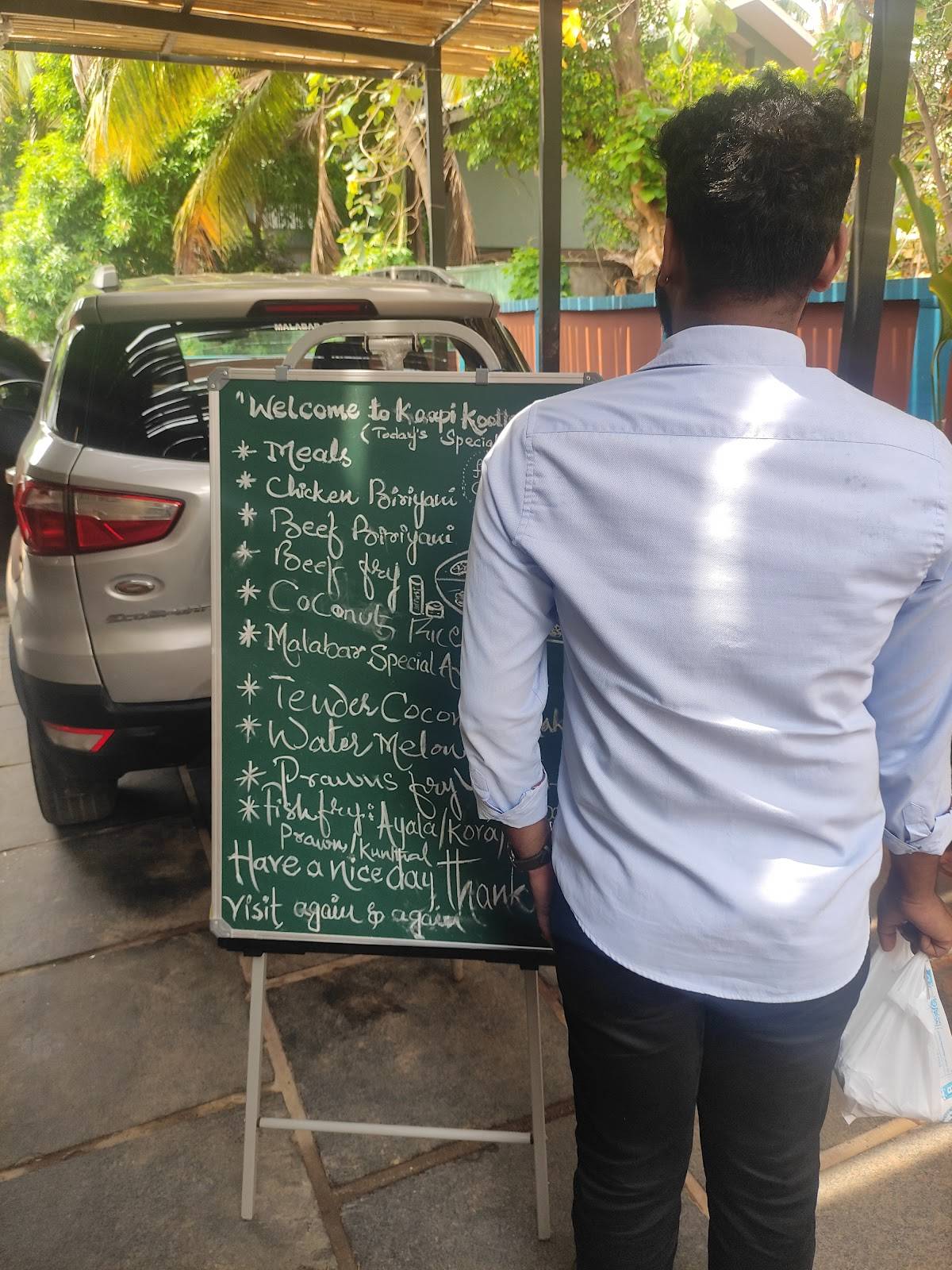 Kaapi Koottam YMCA menu
