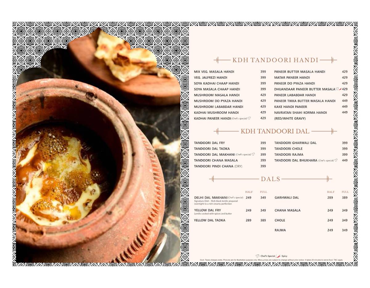 Kake Di Hatti Lajpat Nagar menu