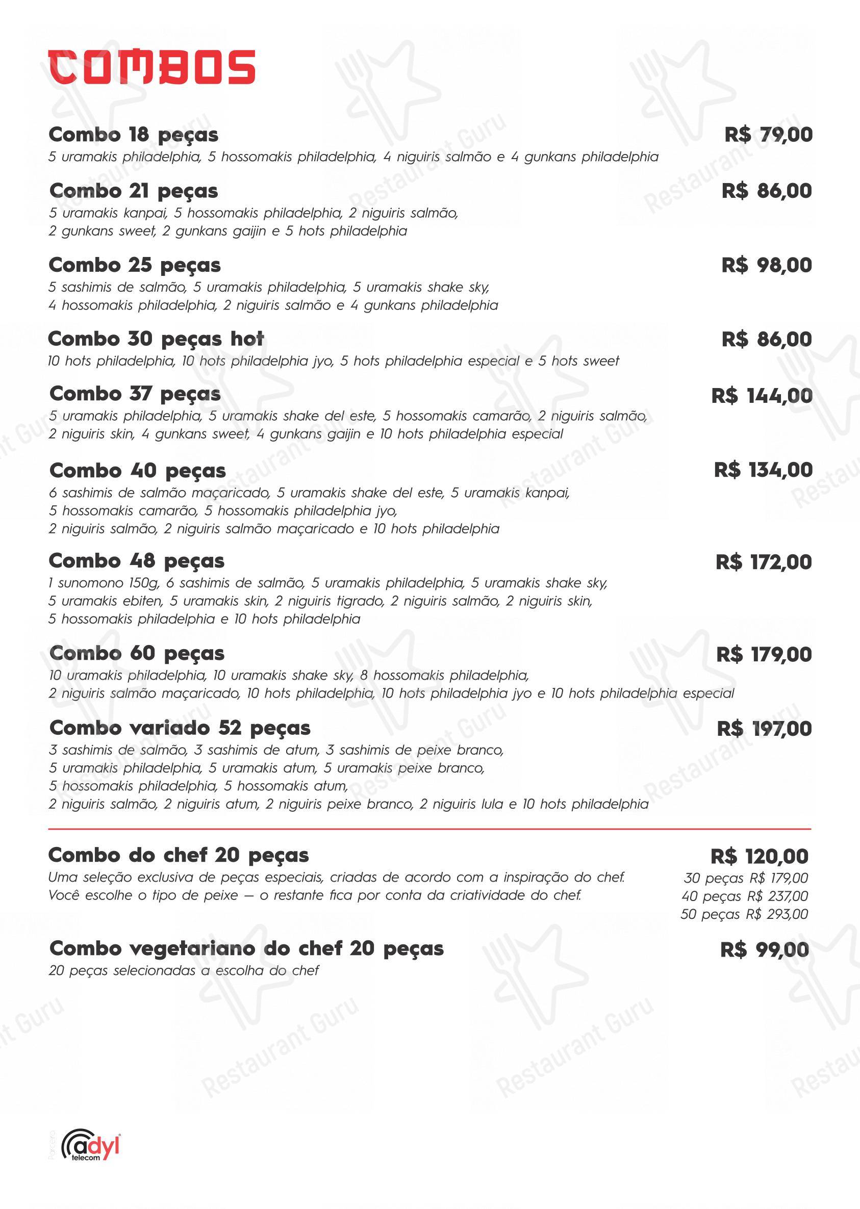 Kanpai Sushi & Bar - Menu