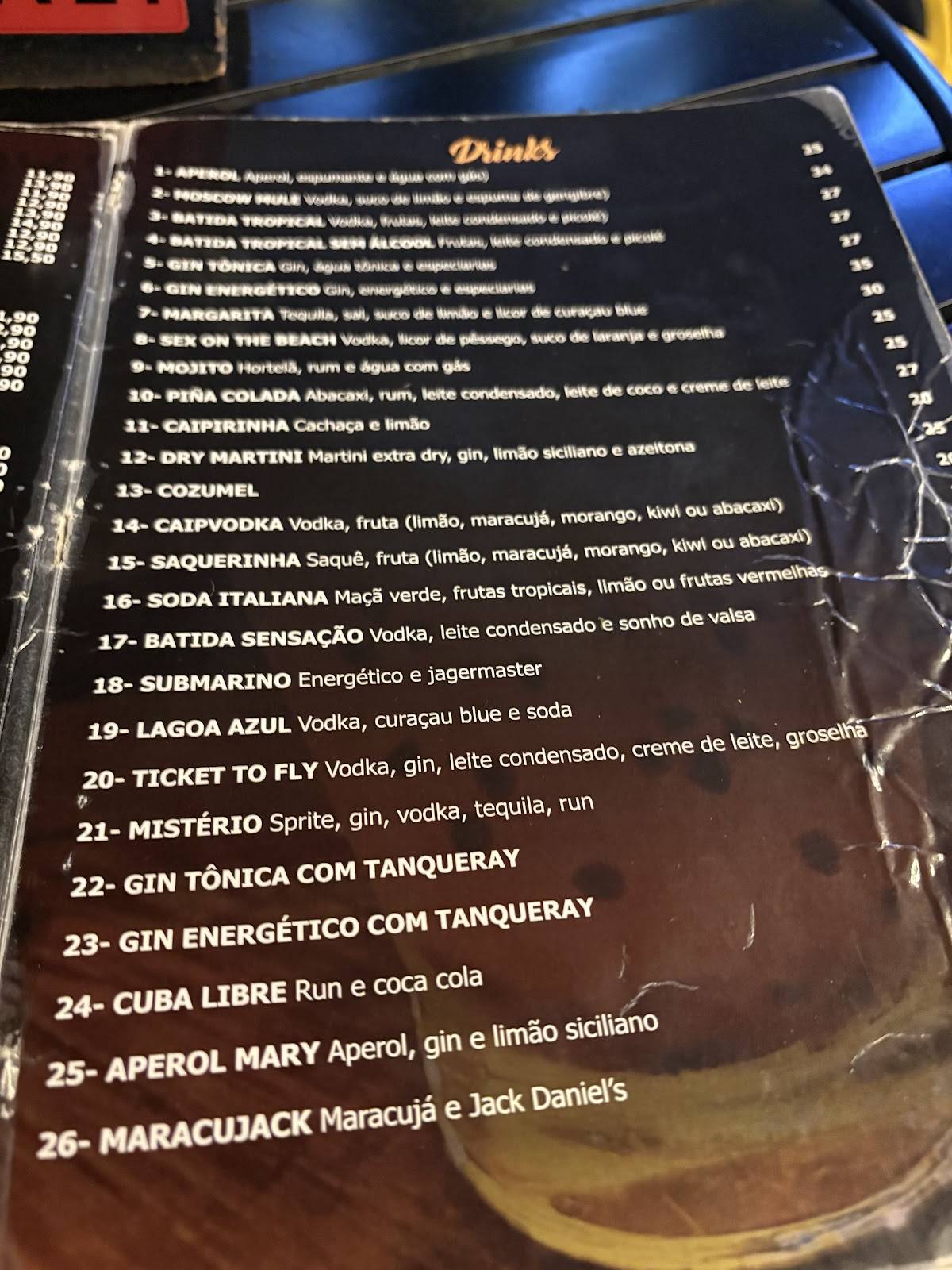 Kanto Prime Passos-Gastrobar cardápio