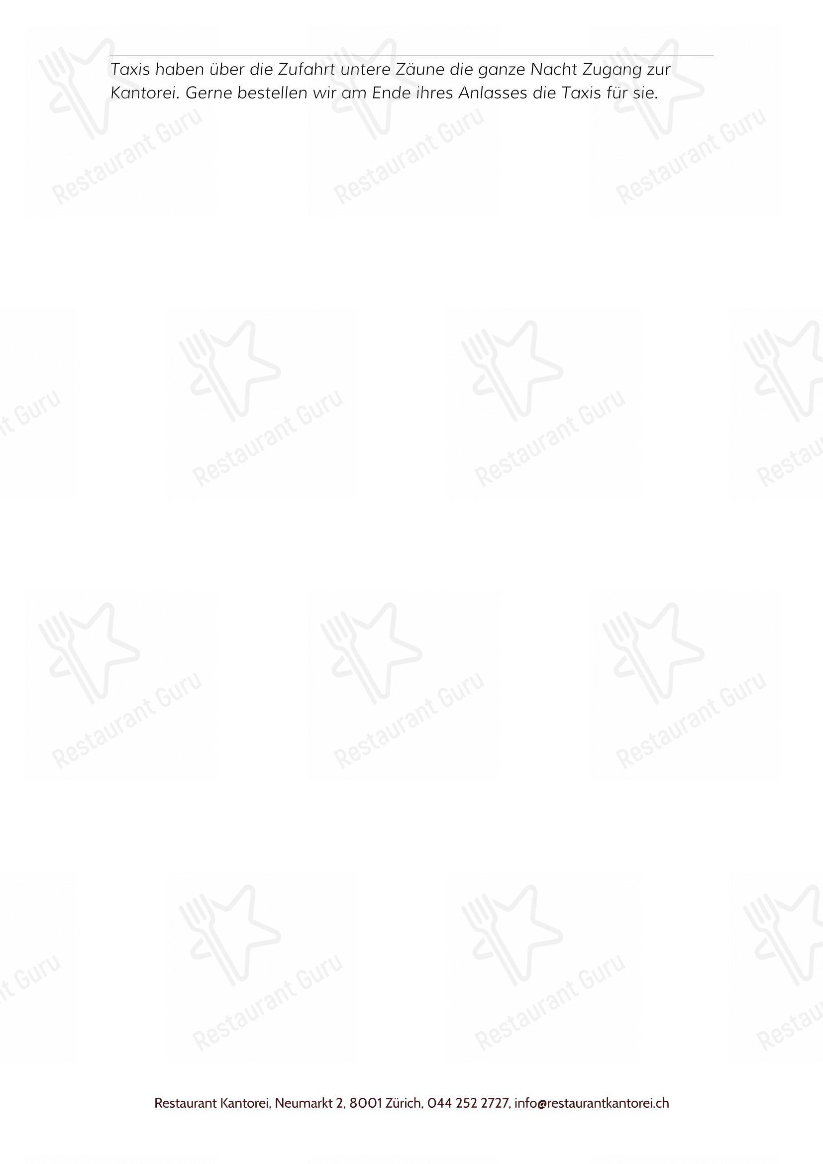 Крафт меню per Kantorei ristorante