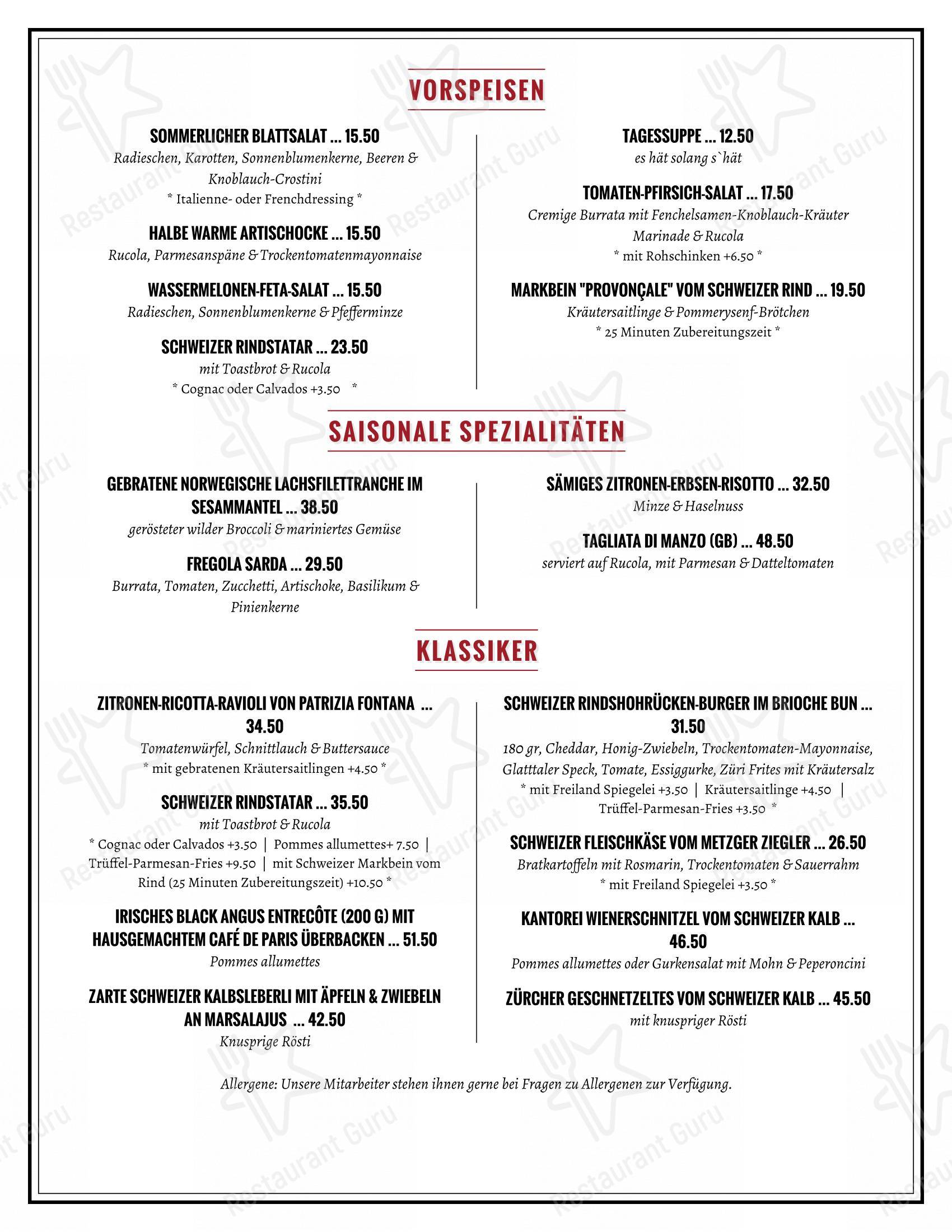 Menu di Kantorei - Детское