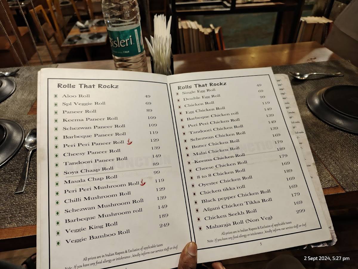 Kathi Junction Angul menu