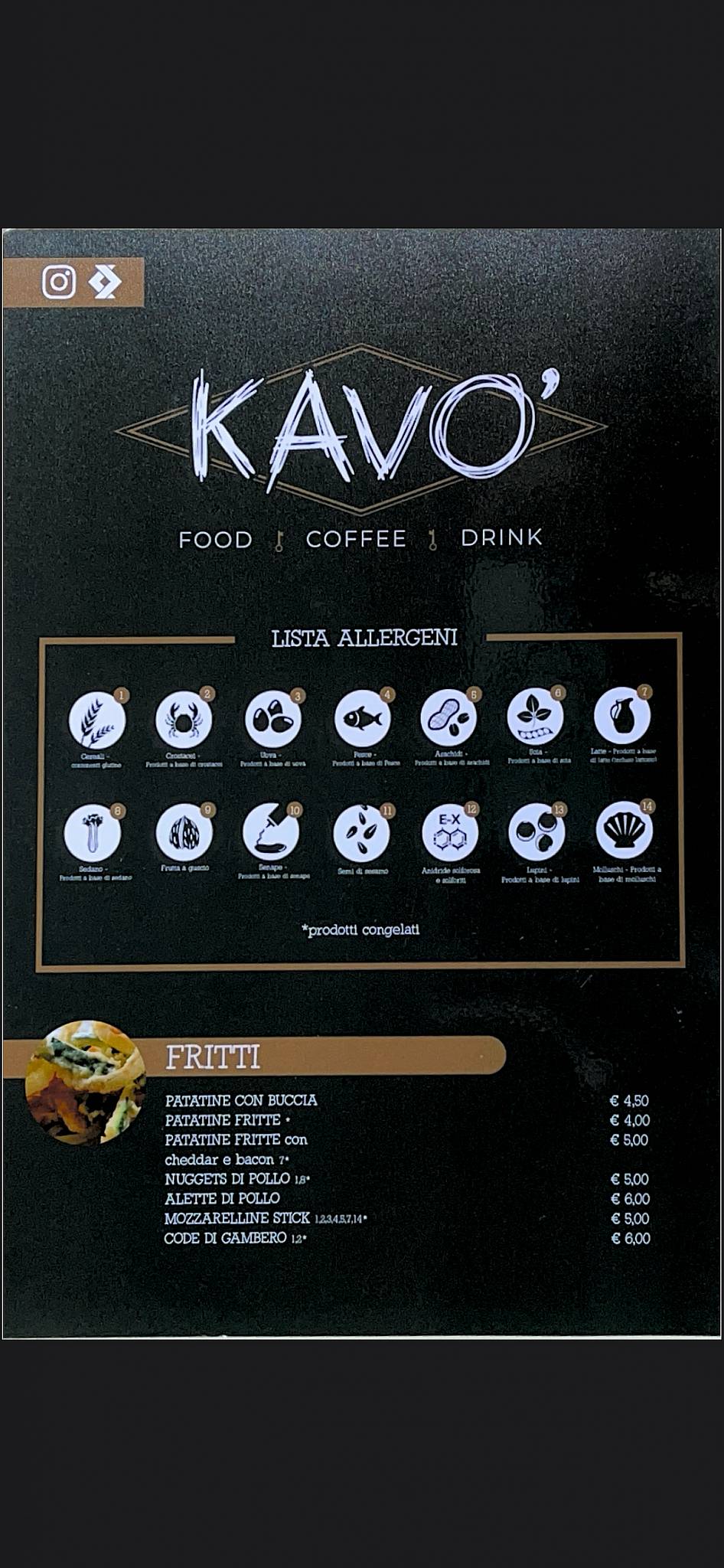 Menu di Kavò Food Coffe & Drink 