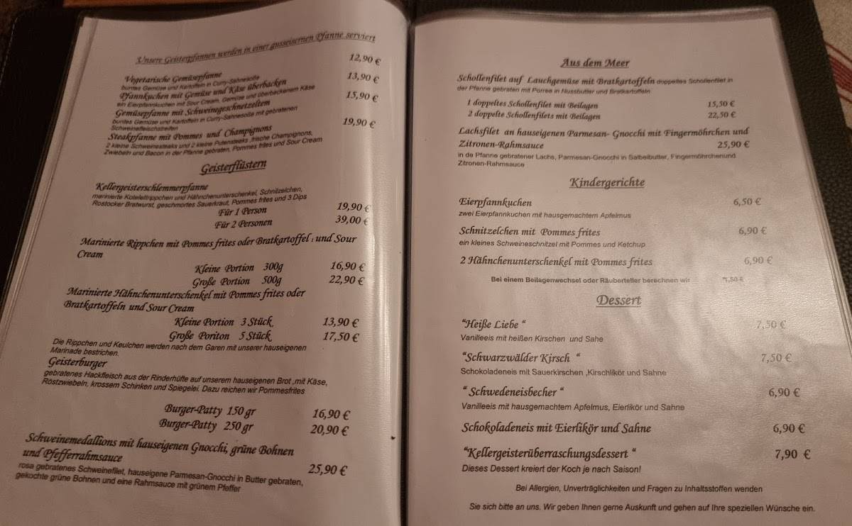 Menu de Kellergeister