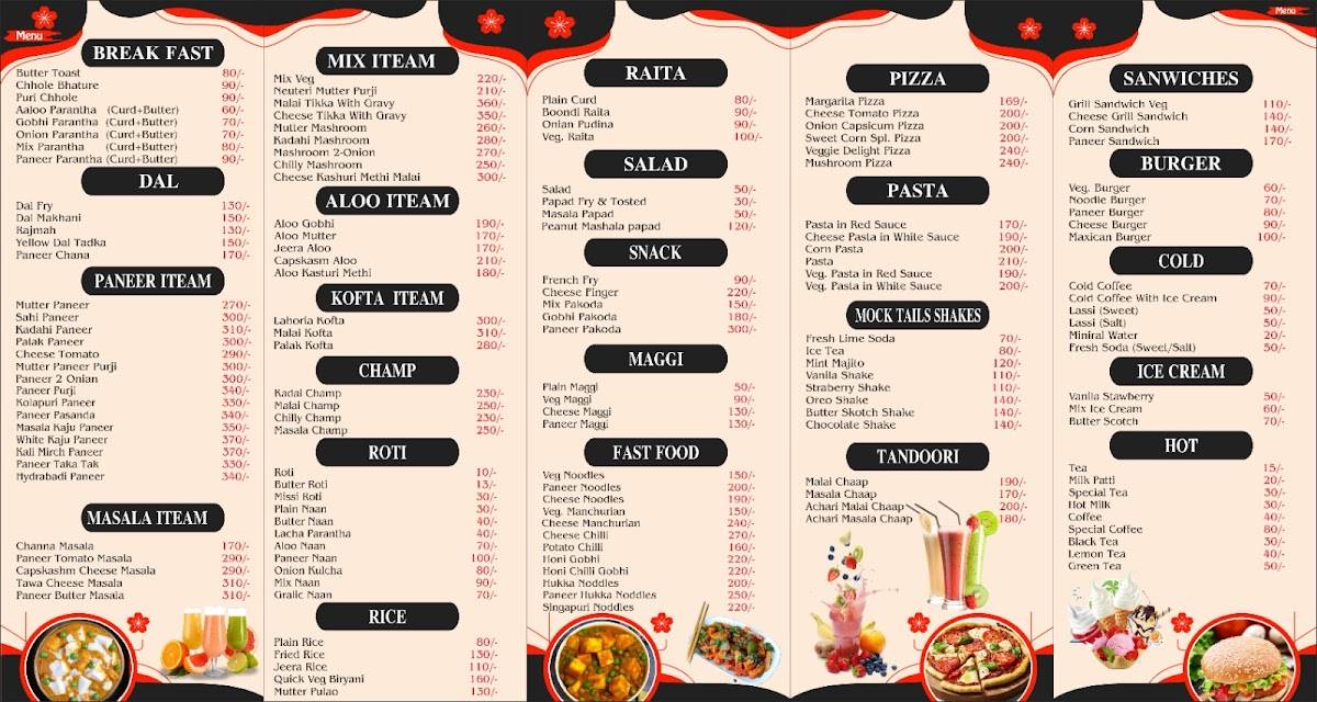 Khalsa Punjabi Dhaba menu