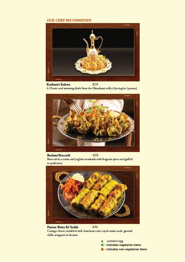 Khyber menu