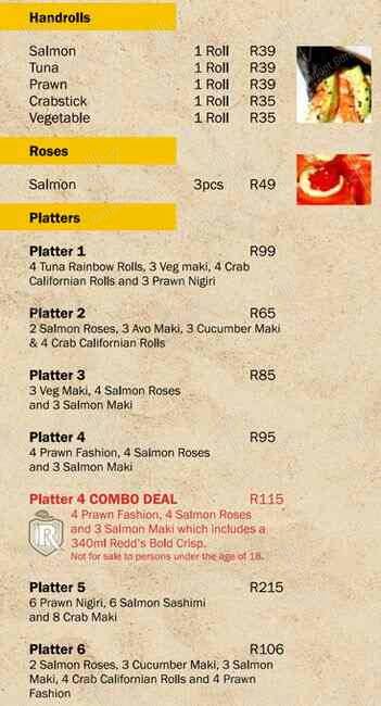 Menu de The Kingfisher Seafood Restaurant