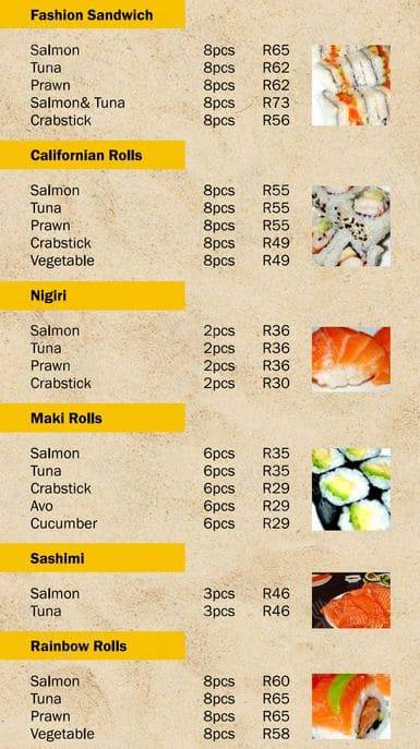 Menu de The Kingfisher Seafood Restaurant