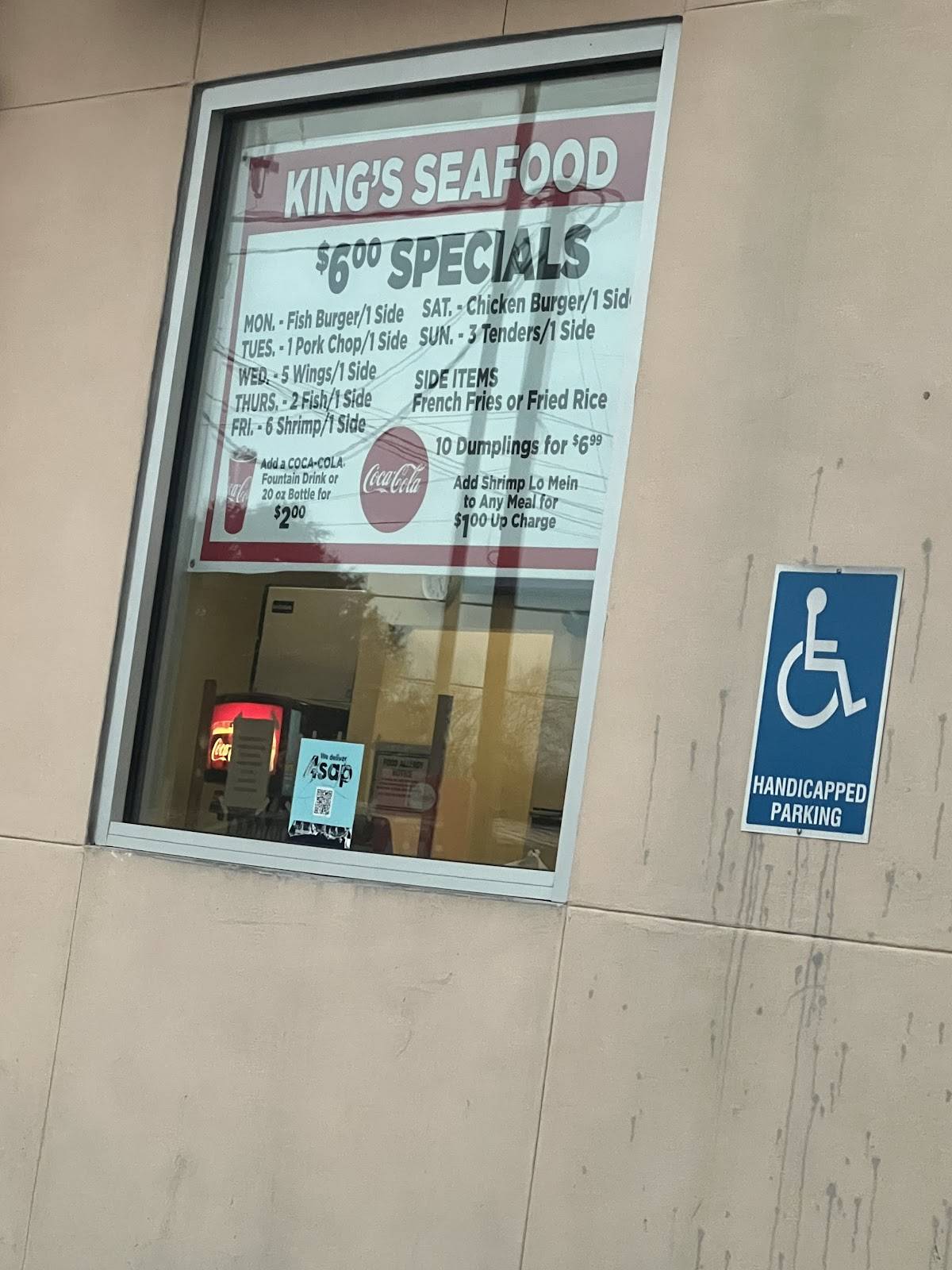 Menu at King’s Seafood New Iberia restaurant, New Iberia