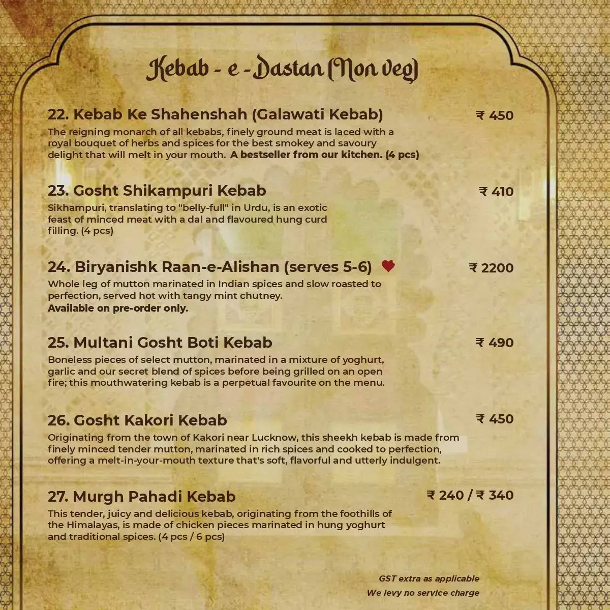 Biryanishk by The Biryani Company - Mudiali menu