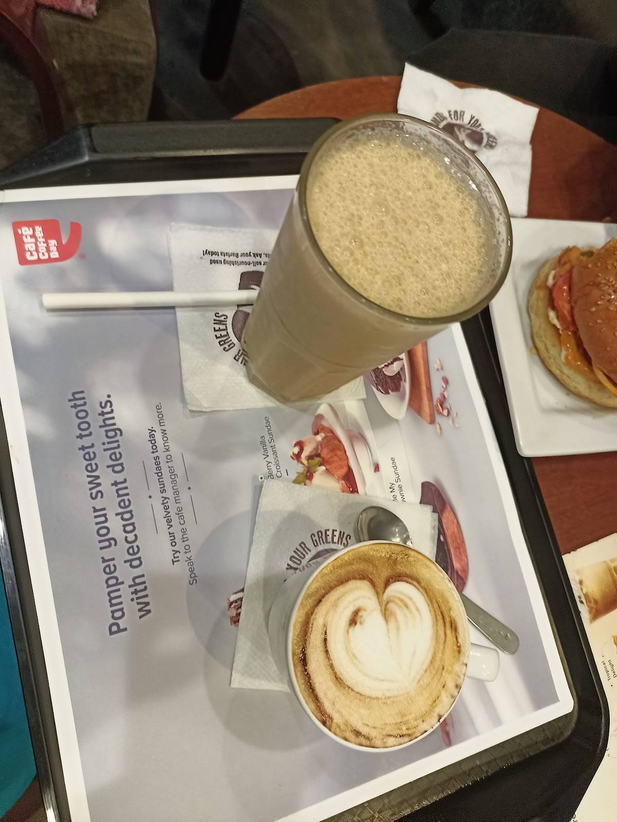 Café Coffee Day menu