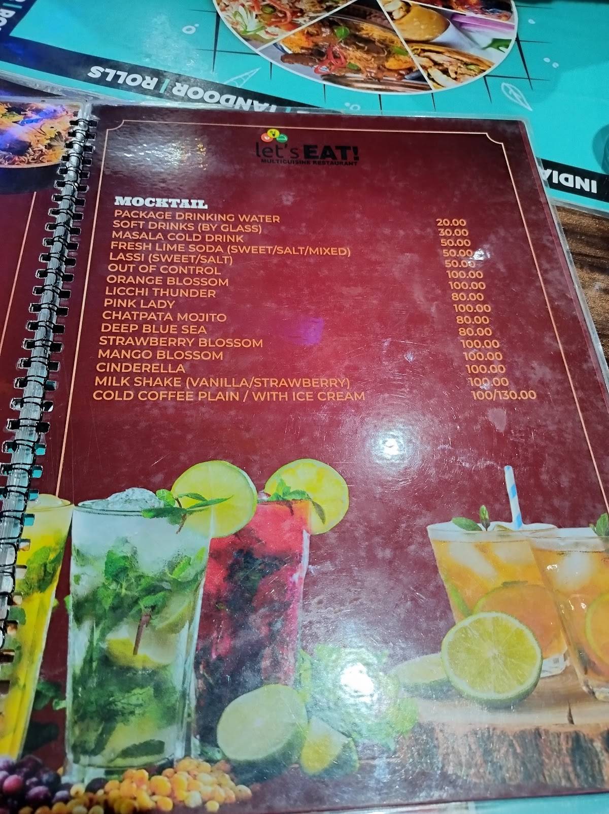 Let's EAT menu
