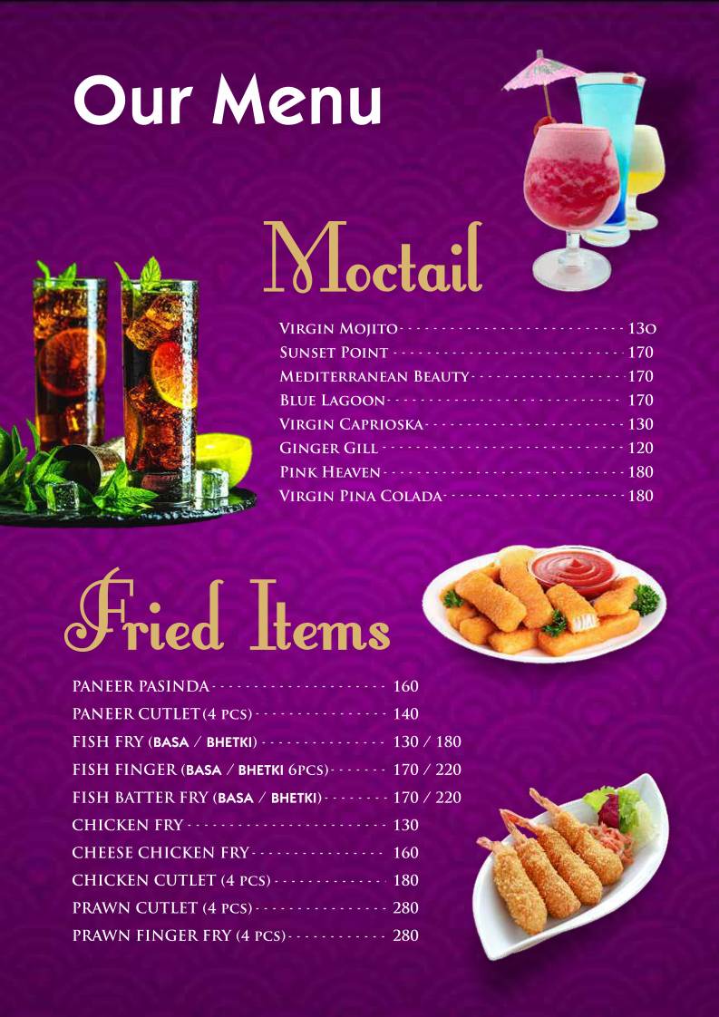 Noodle & Spice menu