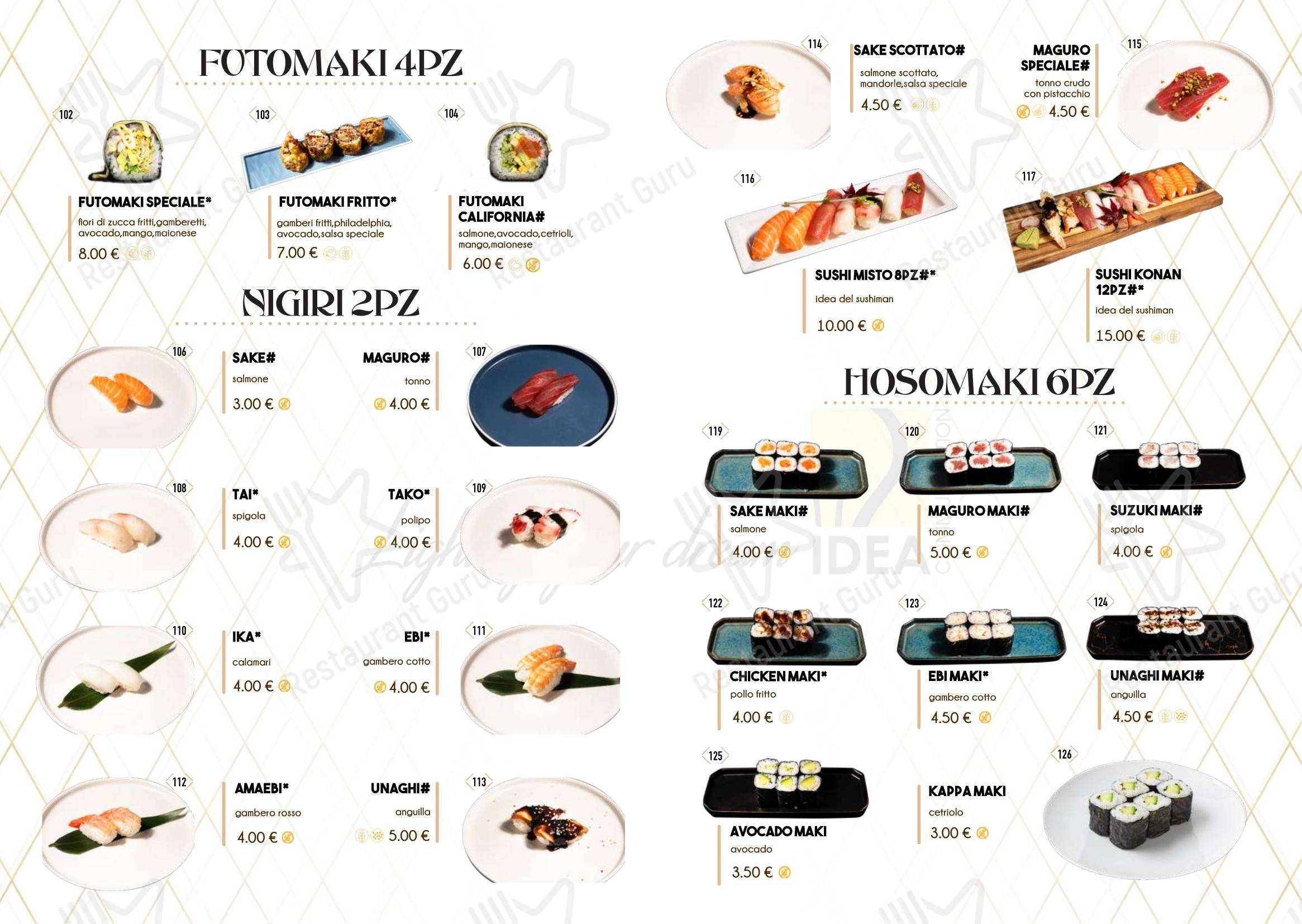 Menu di Konan - Menu