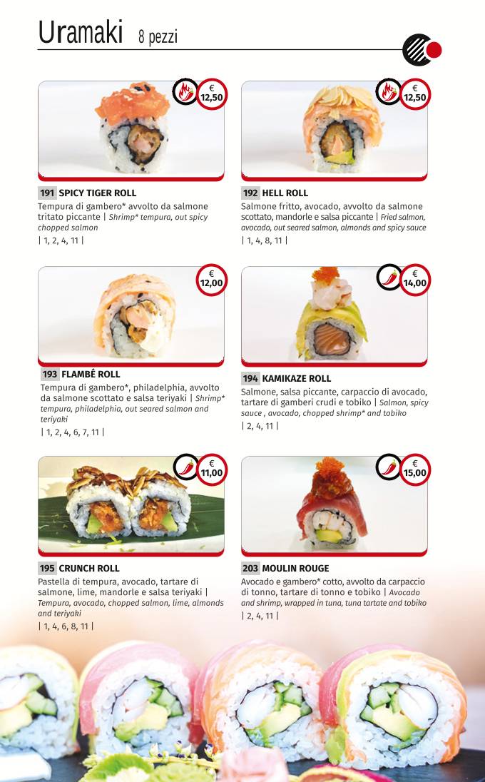 Menu di Kyo fusion 