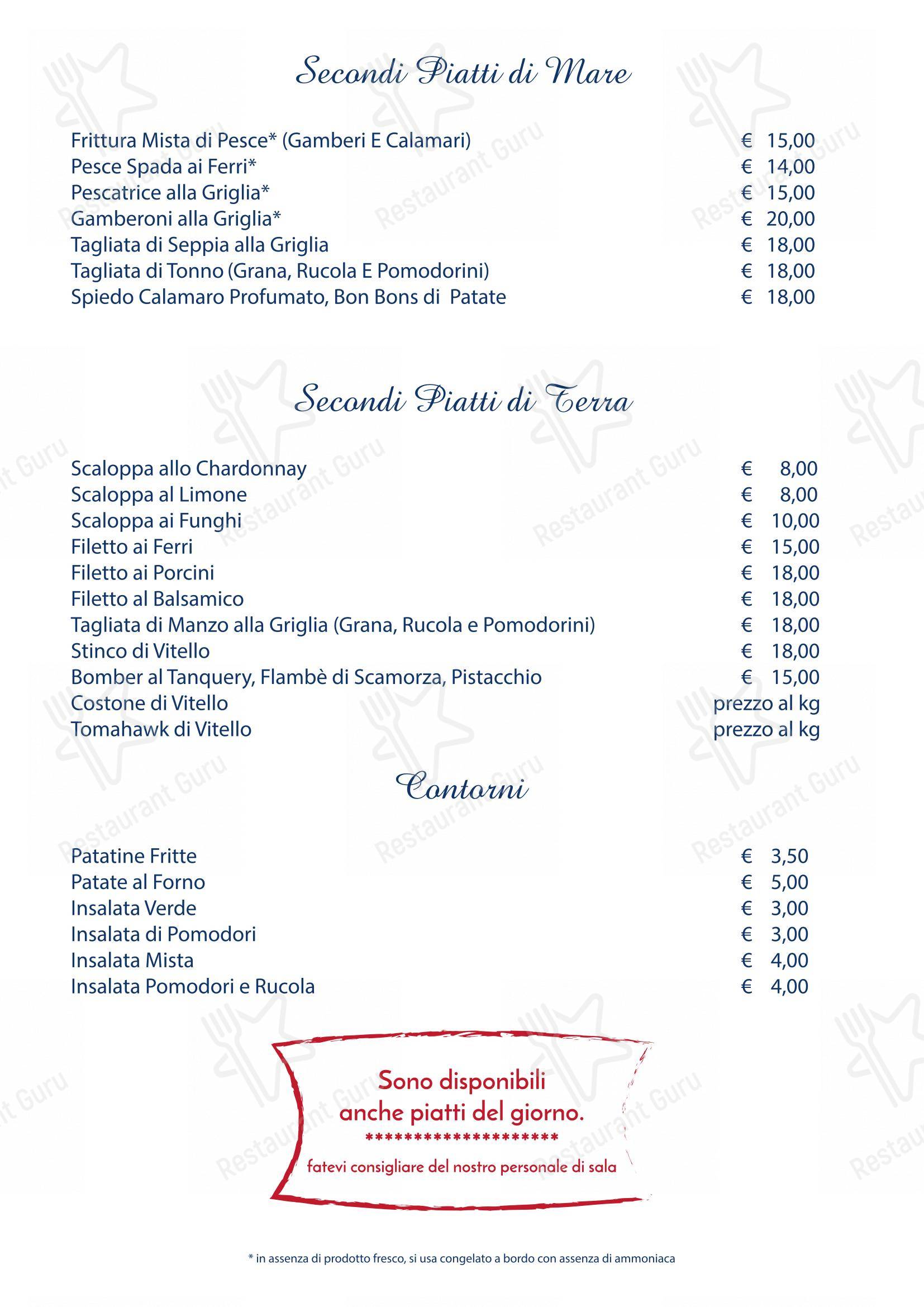 LA PASSEGGIATA - Ristorante, Pizzeria, Bar e Pasticceria in Ruffano - Menu