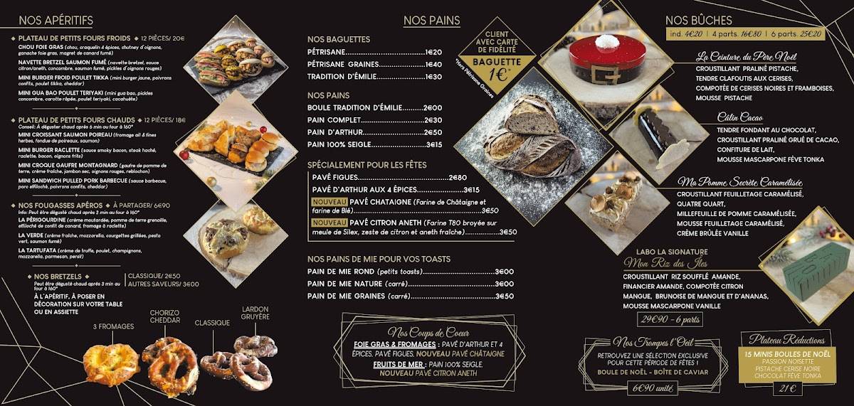 Menu de LABO