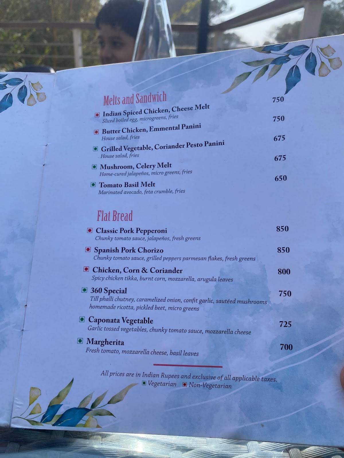 LAKE 360 menu