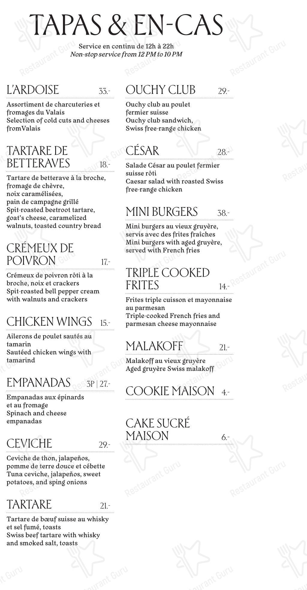 Menu di L'Accademia - 菜单