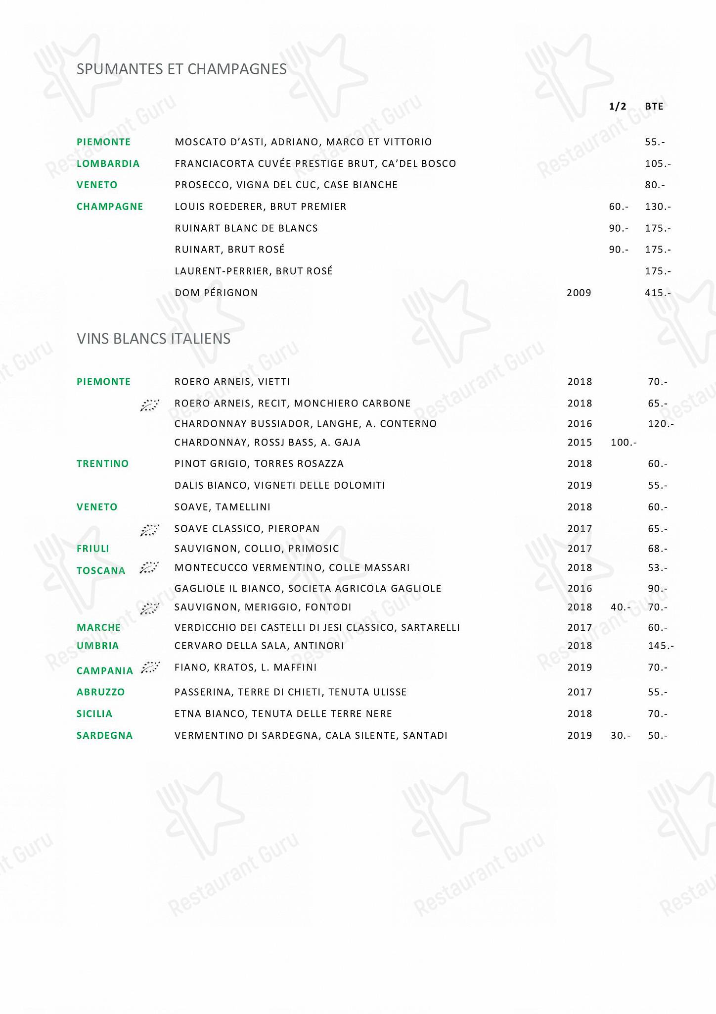L'Accademia in Losanna - At Home Catering Menu