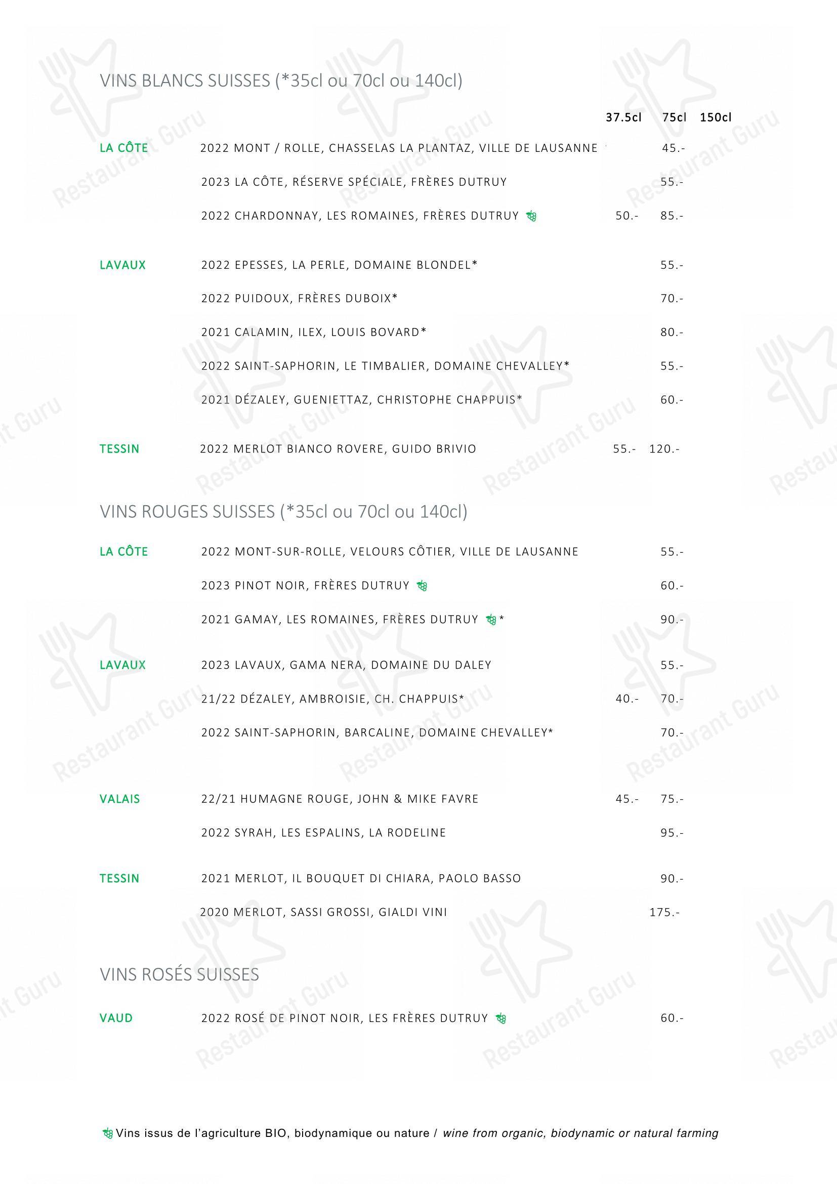 Основное меню per L'Accademia ristorante