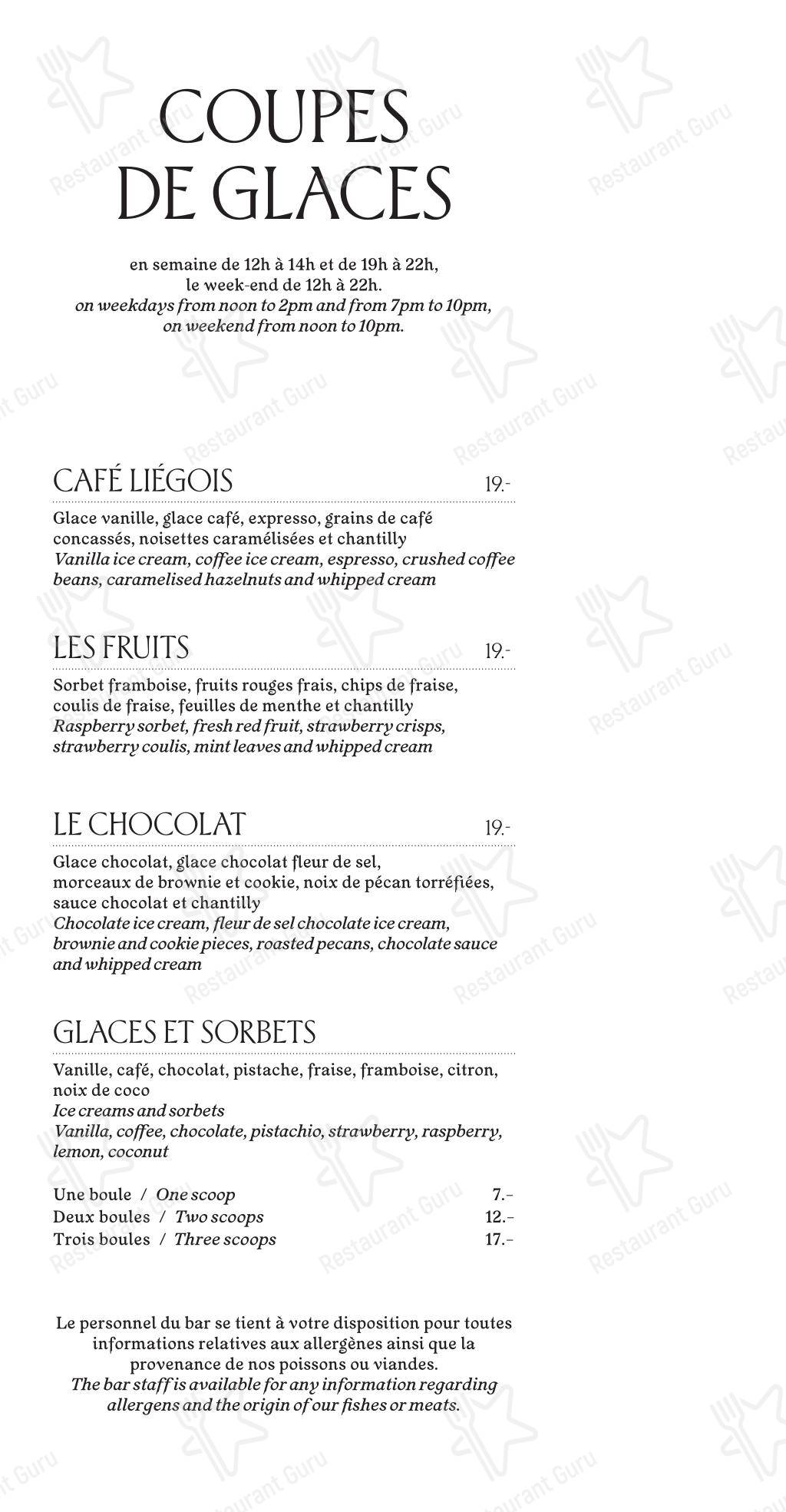 Menu di L'Accademia - 菜单