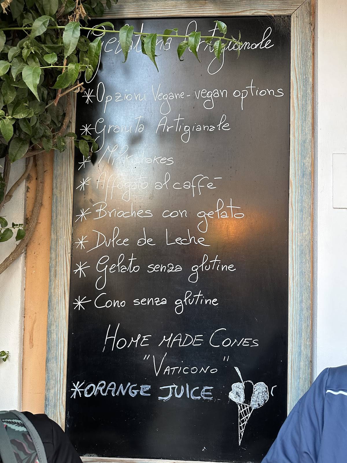 Menu di L'Arena del Gelato 