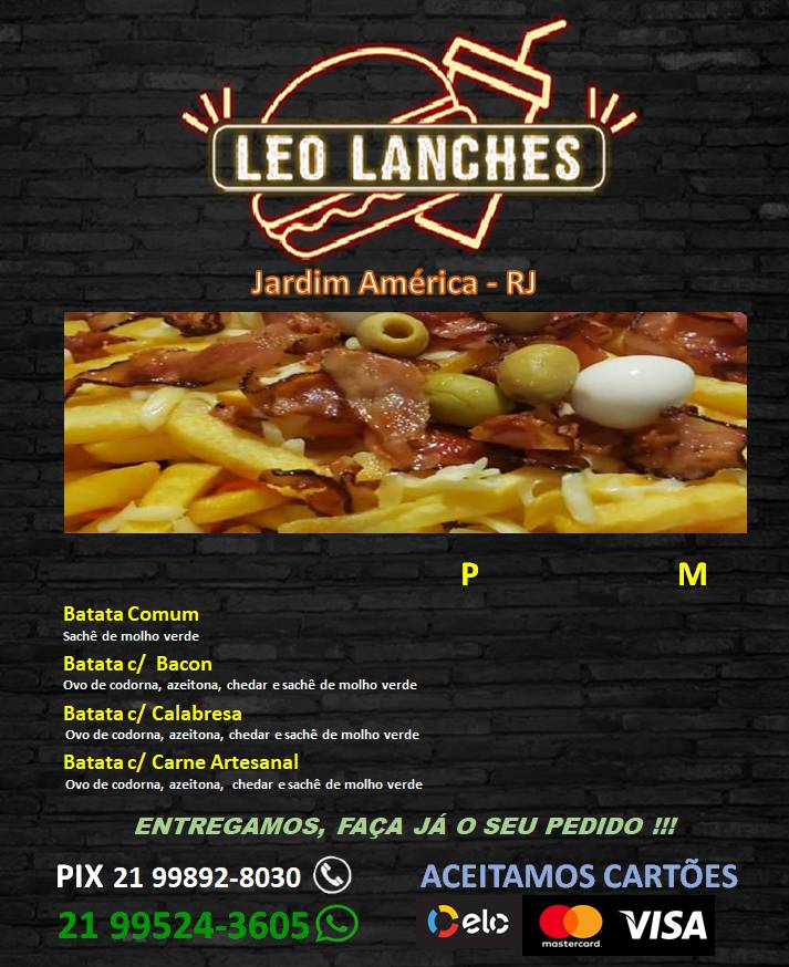 LEO LANCHES Jardim América cardápio