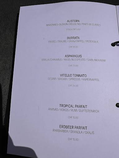 Menu di La Bonne Cave 