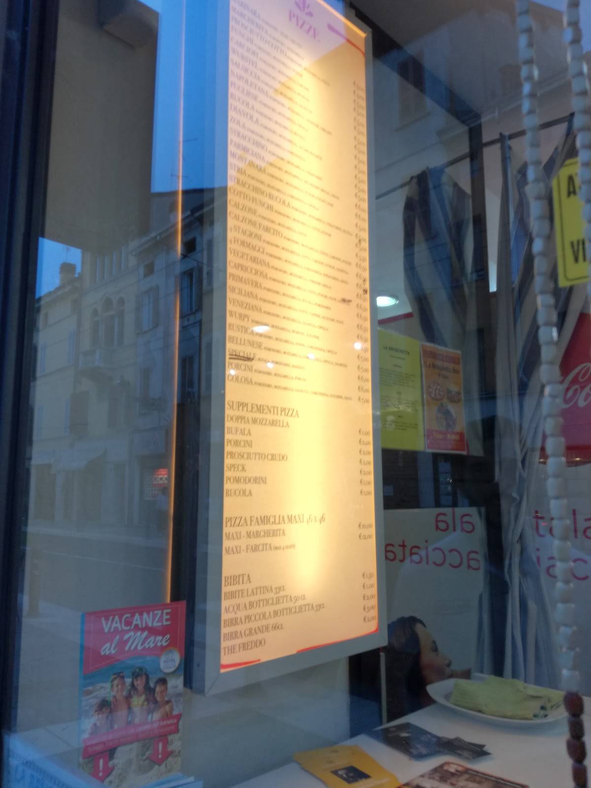 Menu di La Bruschetta 