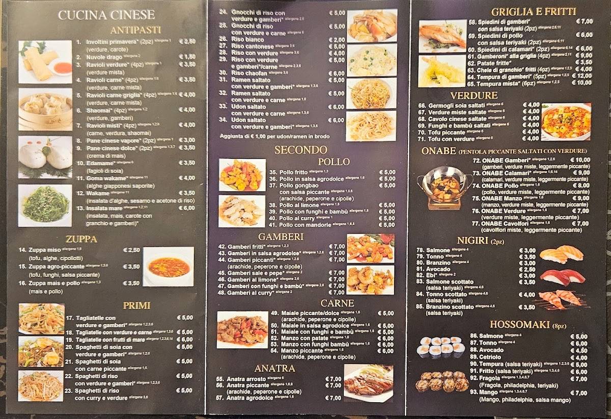 Menu di Ristorante La Chimera溫州中餐 