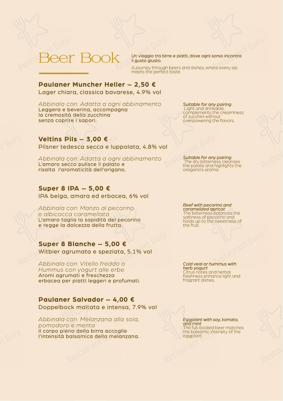 Menu di La Congrega - Menu