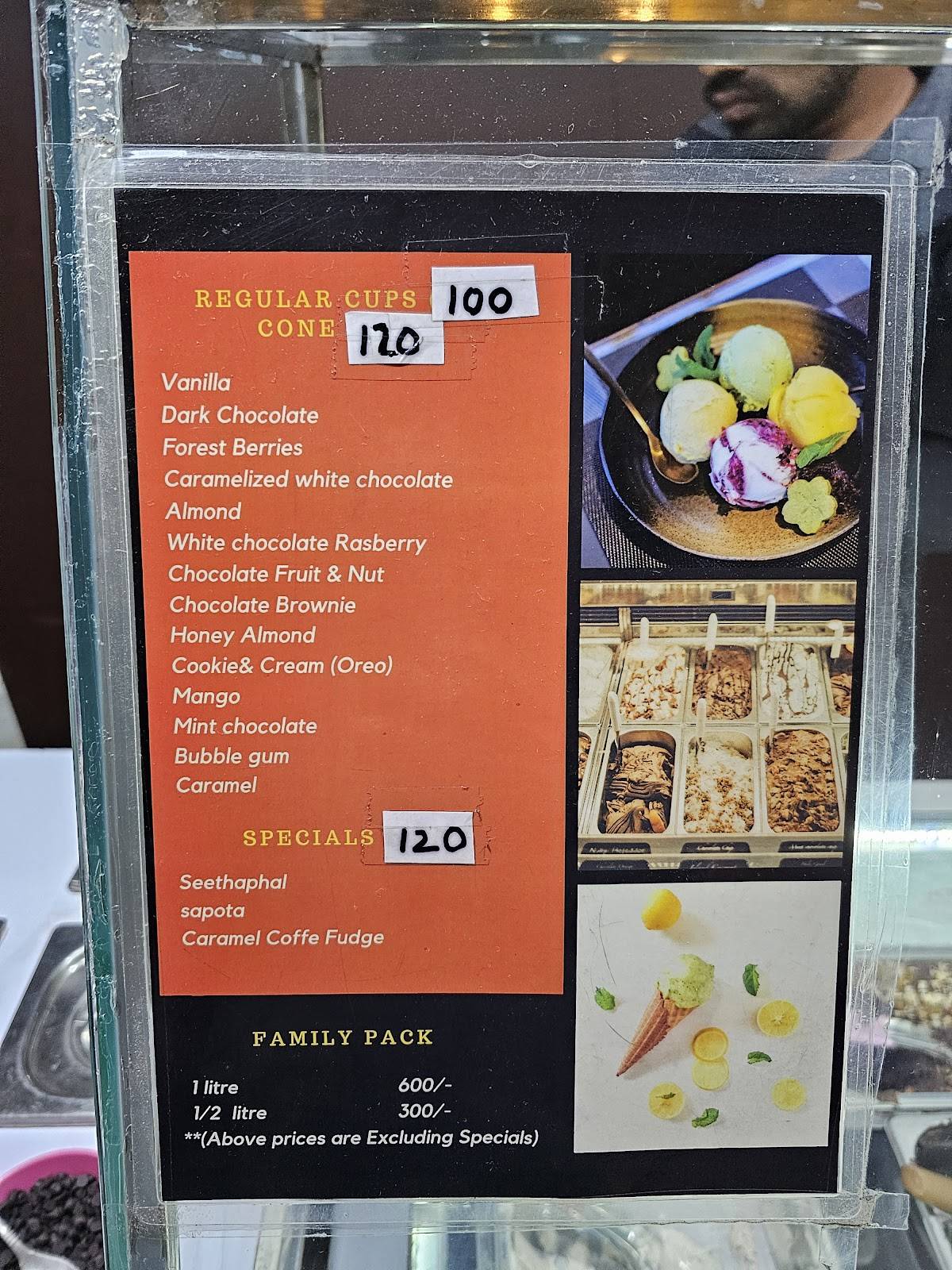 La Delizia (Gelato) menu