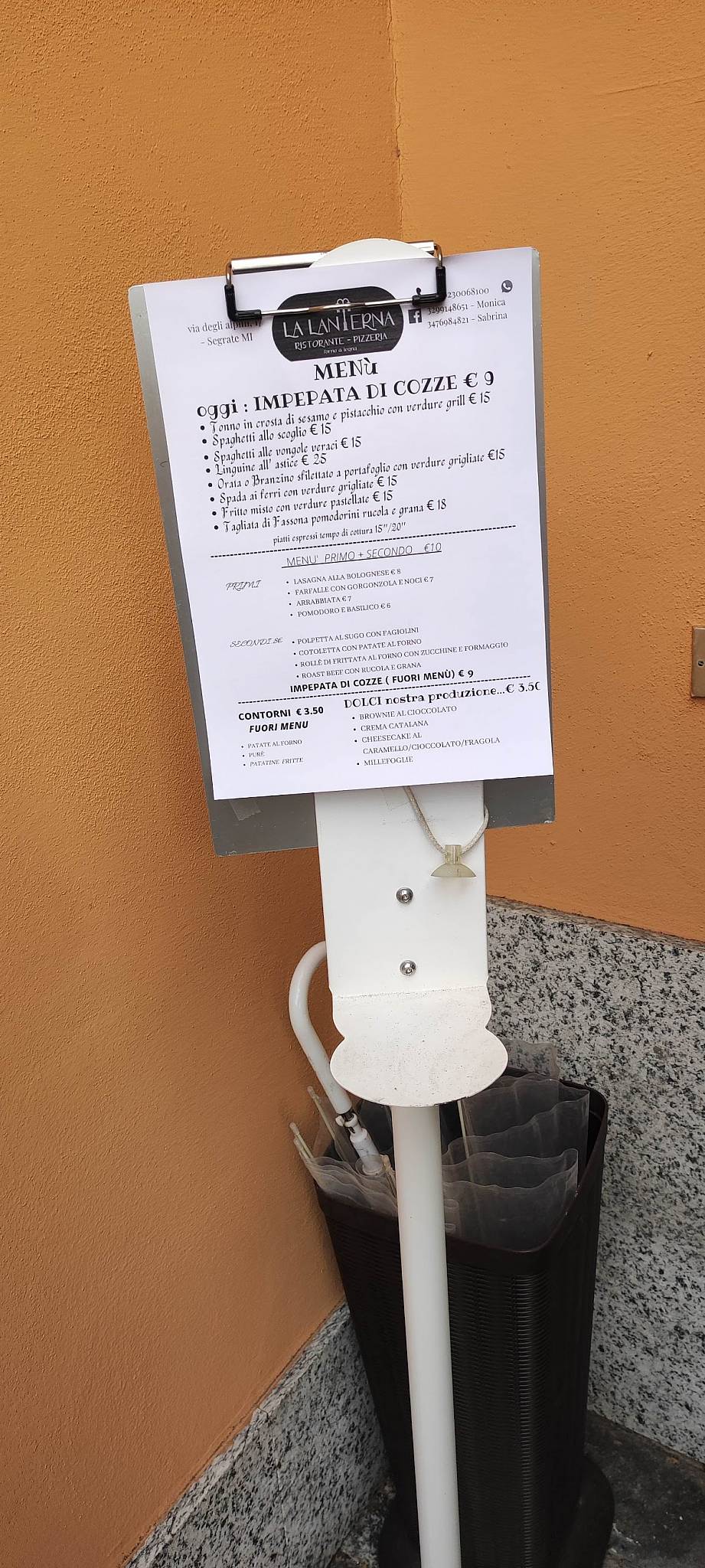 Menu di La Lanterna 