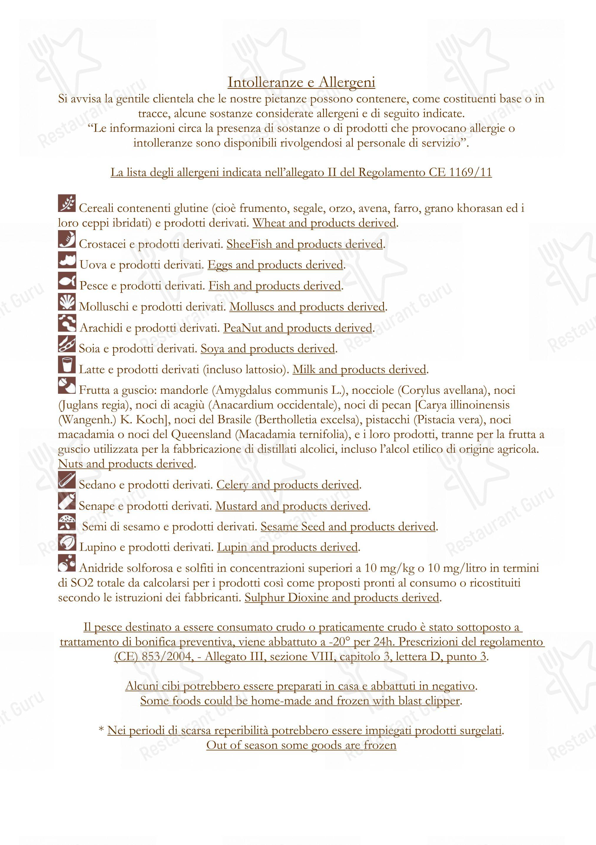 Menu per La Matriciana Dal 1870 ristorante