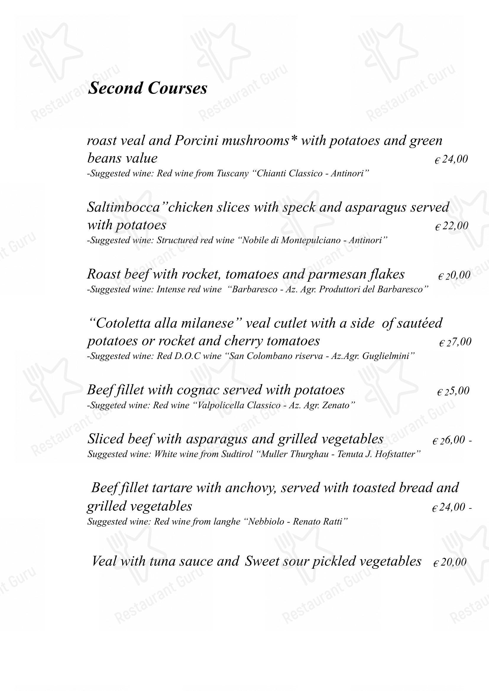 La Piola in Milano - Menu
