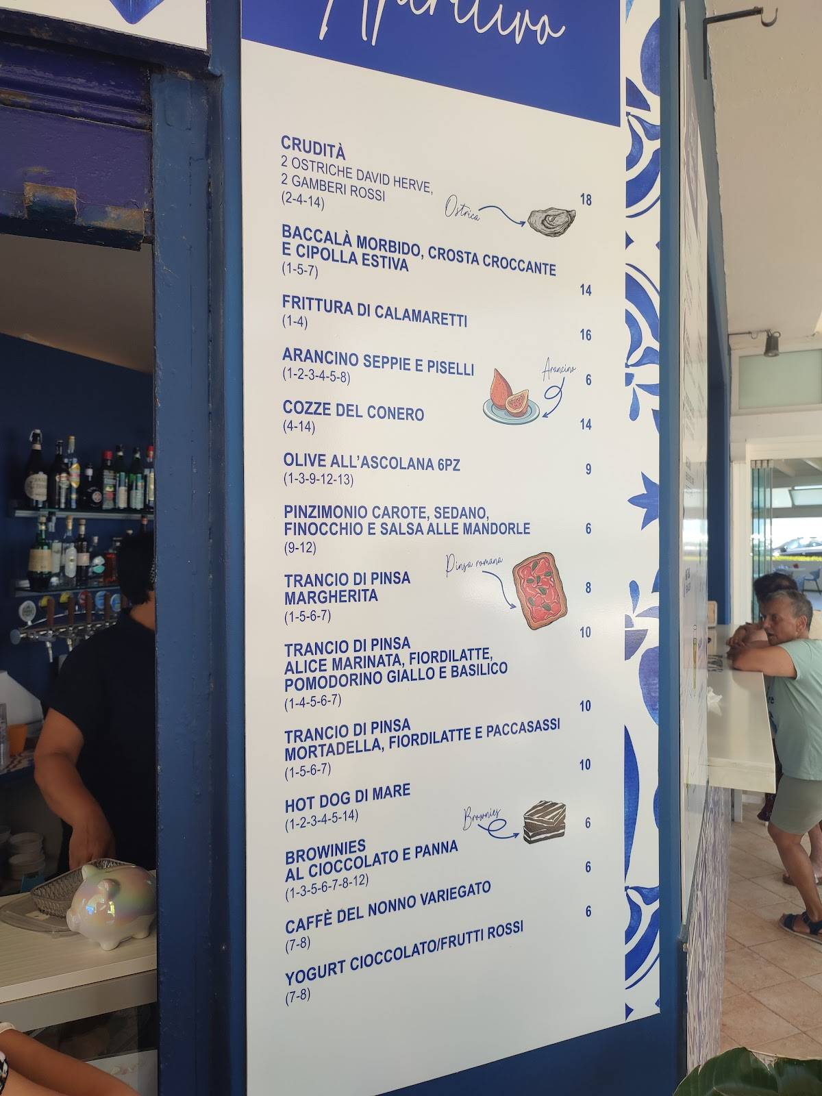 Menu di La Rotonda Ristorante Porto Recanati 