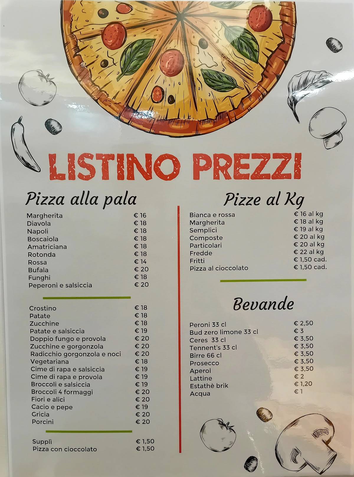 Menu di La Rotonda 
