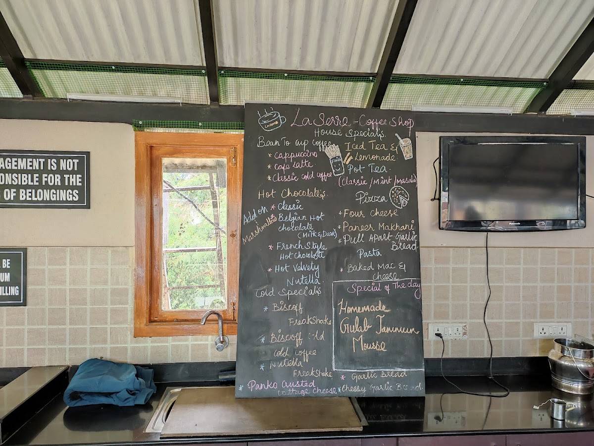 La Serre Kodaikanal menu